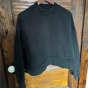 EVERLANE CROP MOCKNECK SWEATER